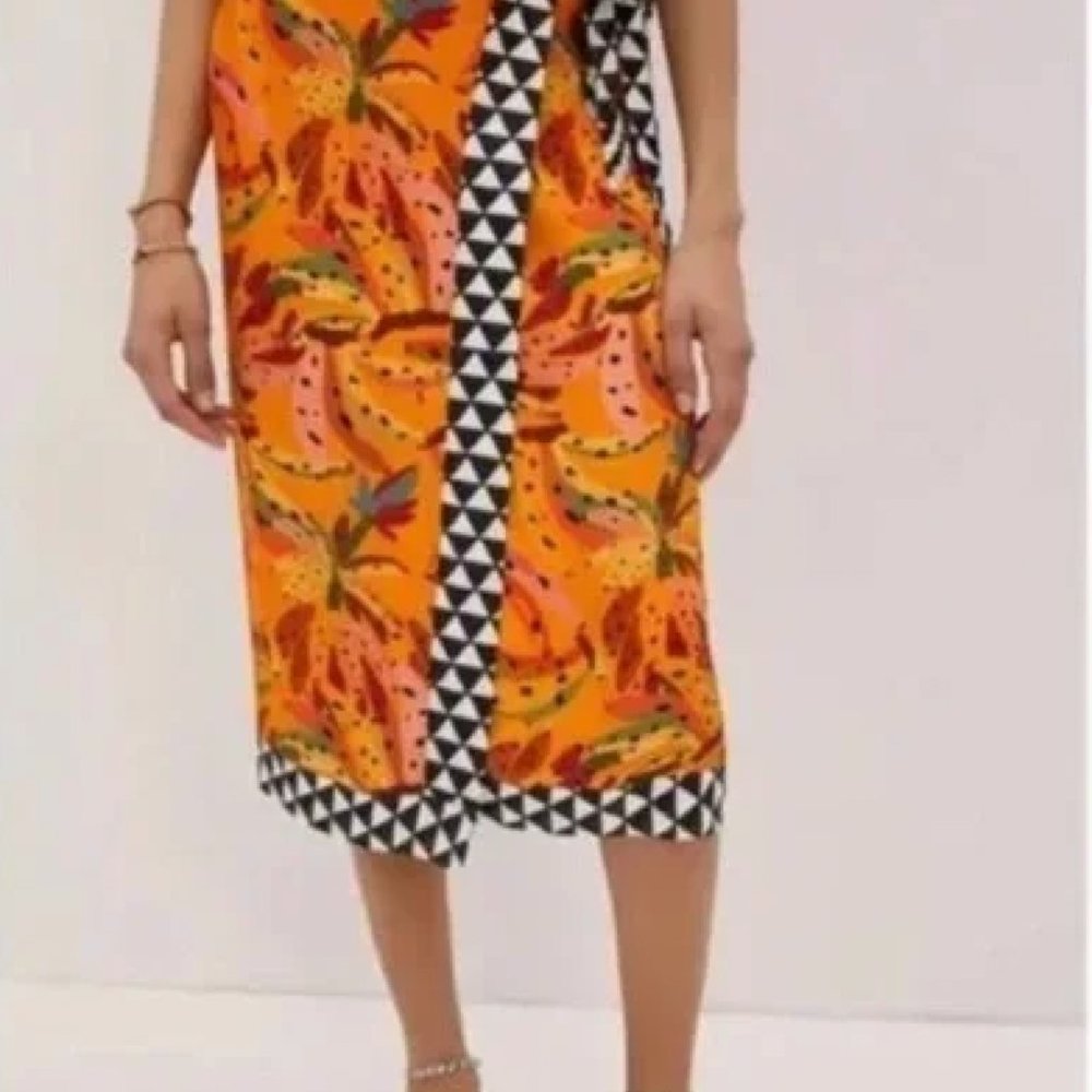 Anthropologie Farm Rio Wrap Skirt Midi
